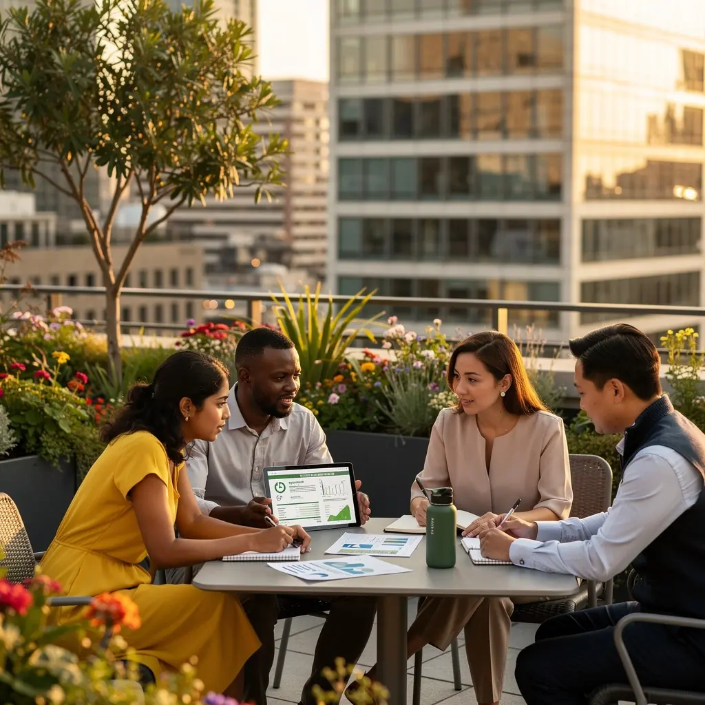 Modern office environment